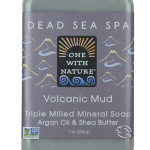 Volcanic Mud Soap with Dead Sea Minerals Argan Oil Shea Butter Essential Oil 7 oz